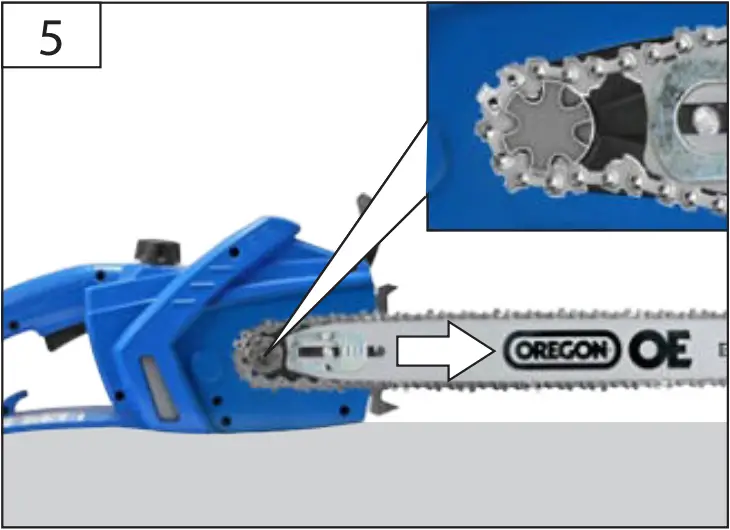 KS 401 E - ASSEMbLY OF CHAIN bAR AND CHAIN 5