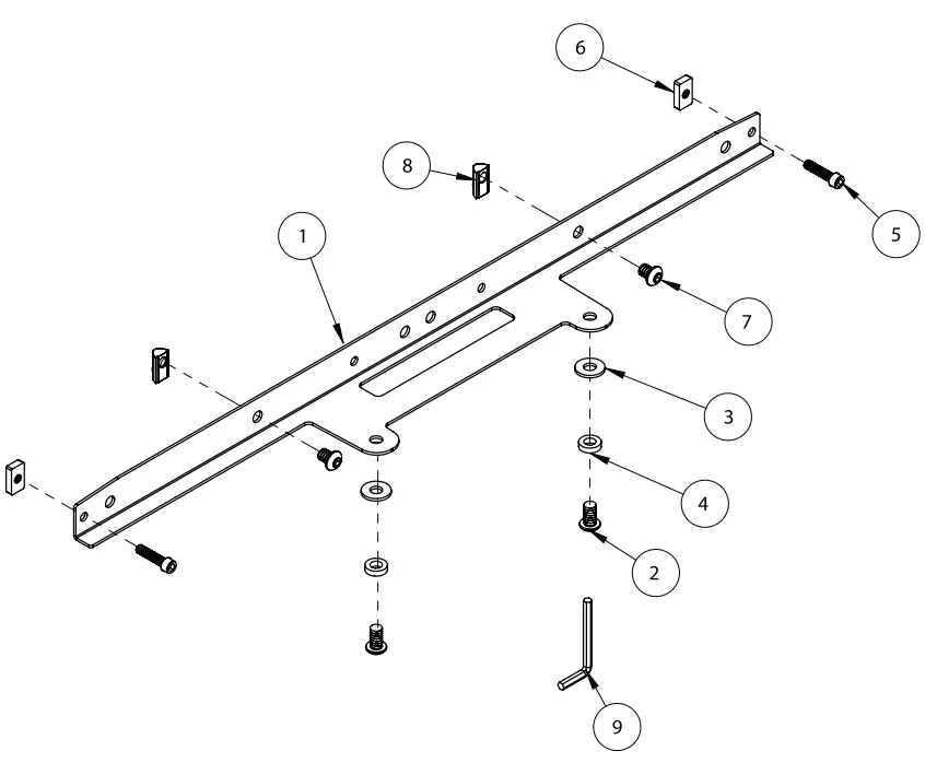 B TECH BT7873 Logitech Rally Range Mounting Plate fig 10