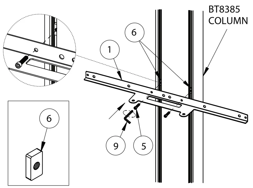 B TECH BT7873 Logitech Rally Range Mounting Plate fig 3