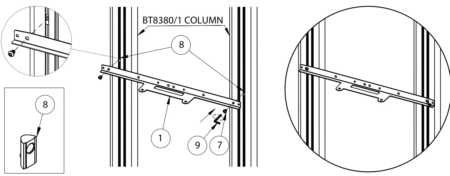 B TECH BT7873 Logitech Rally Range Mounting Plate fig 5