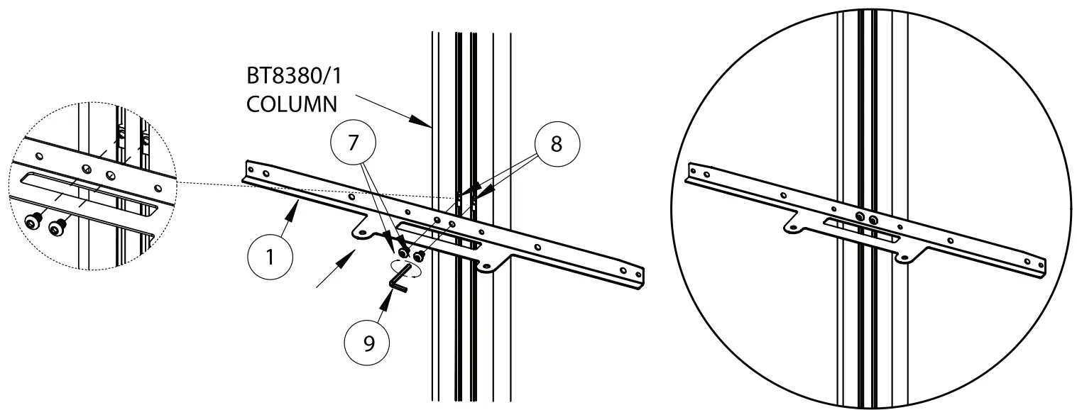 B TECH BT7873 Logitech Rally Range Mounting Plate fig 6
