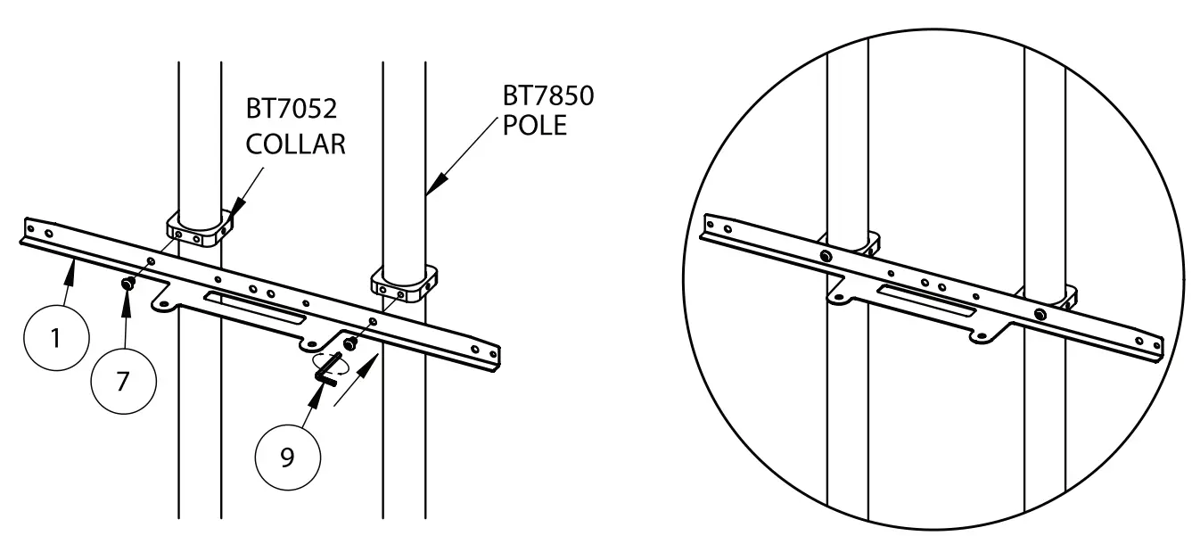 B TECH BT7873 Logitech Rally Range Mounting Plate fig 7
