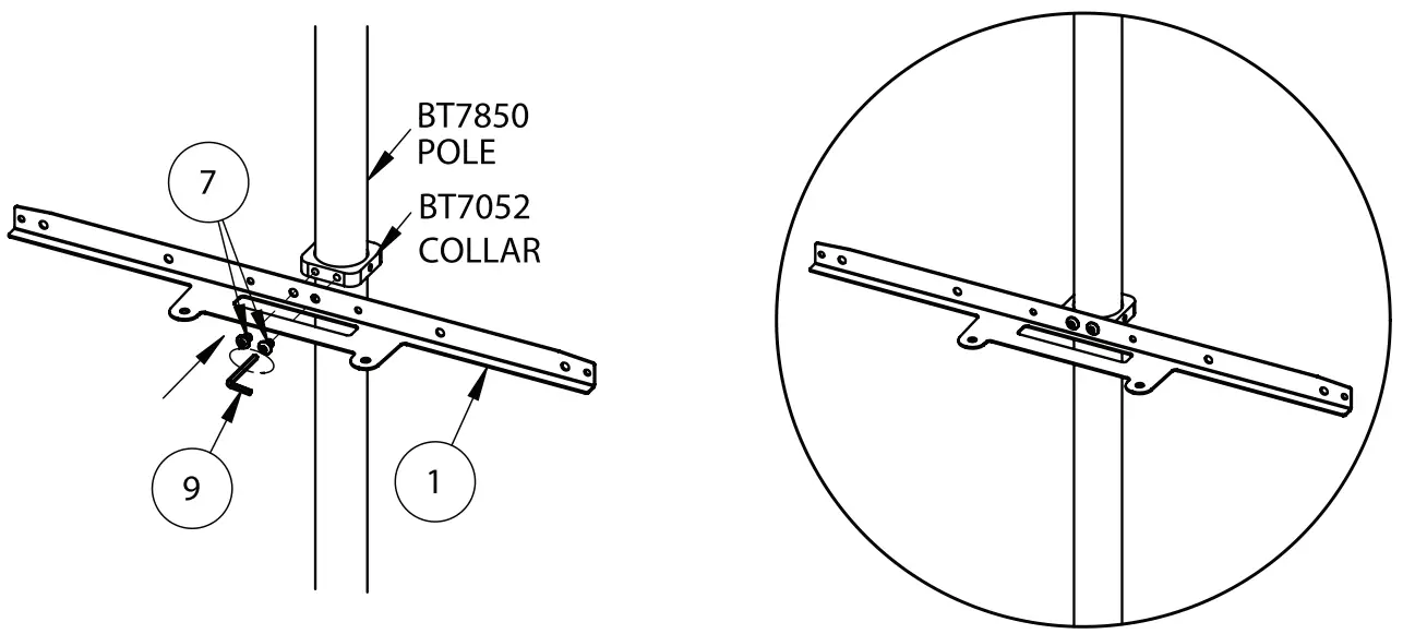 B TECH BT7873 Logitech Rally Range Mounting Plate fig 8