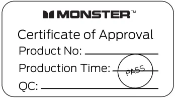 MONSTER Airmars XKT09 Bluetooth Wireless Headphones C01