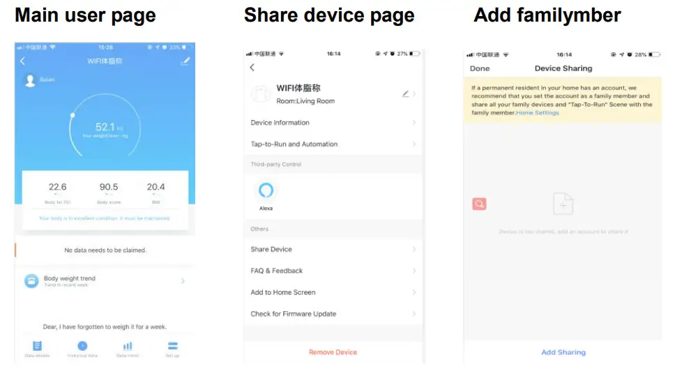 Yilai Enlighting BF1321-ITO-WF Smart WIFI Scale - Figure 13