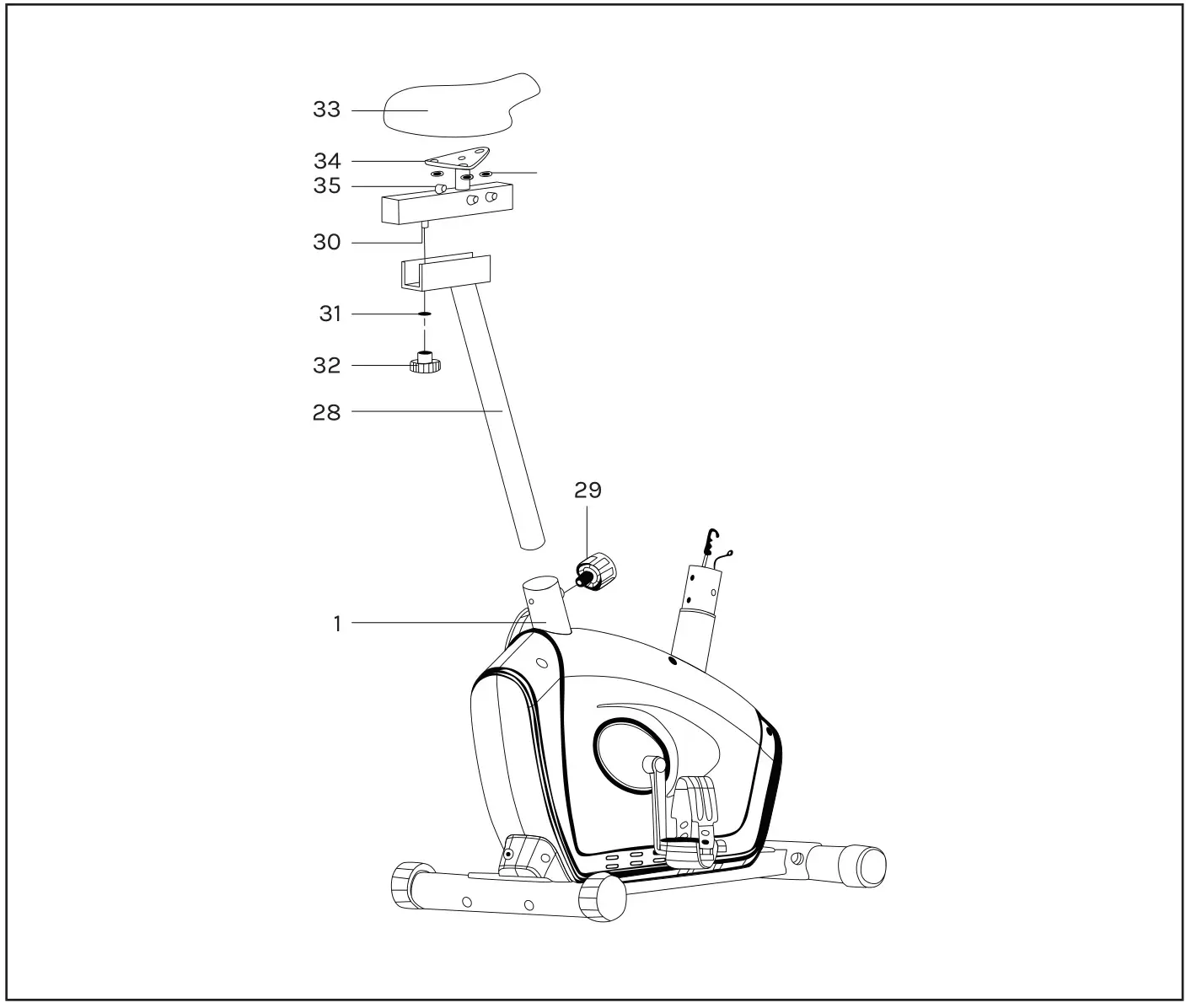 LIFESPAN EXER-58 Exercise Bike - ASSEMBLY INSTRUCTIONS step 2