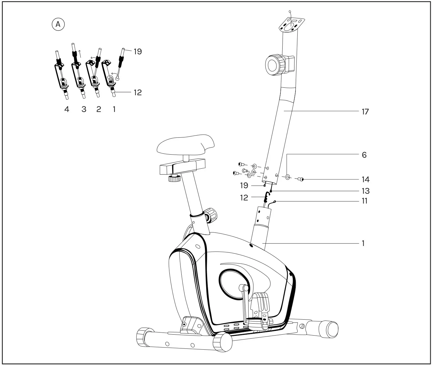 LIFESPAN EXER-58 Exercise Bike - ASSEMBLY INSTRUCTIONS step 3
