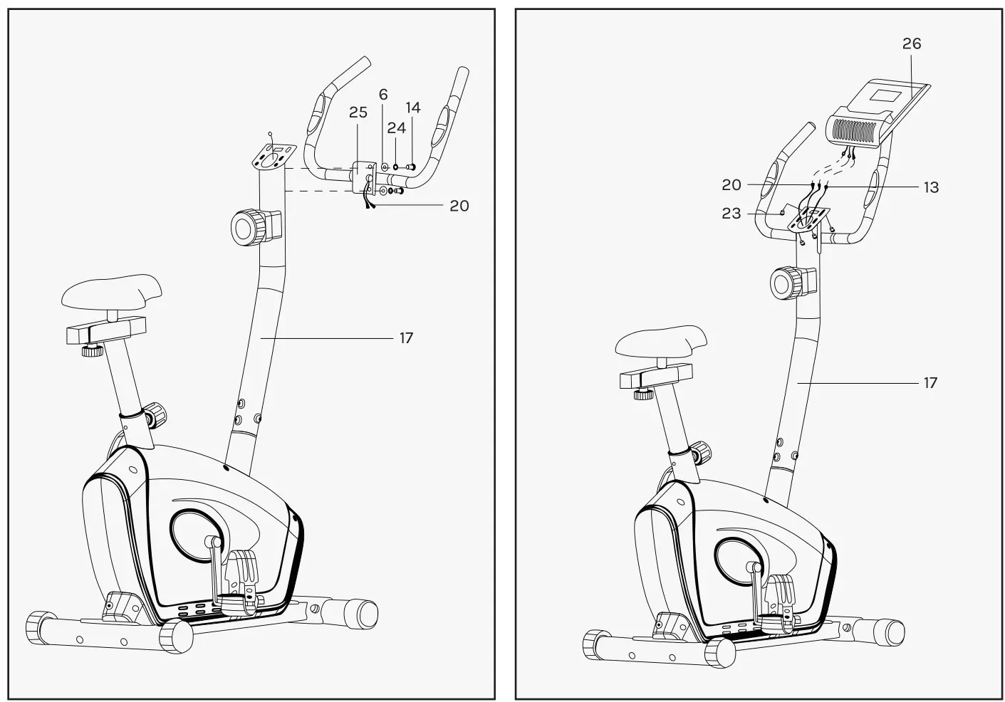 LIFESPAN EXER-58 Exercise Bike - ASSEMBLY INSTRUCTIONS step 4