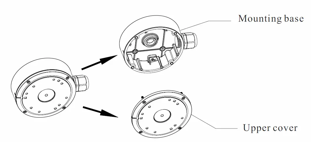 O4FT1M 4MP Flexible Intensifier IP Turret Camera Installation illustration