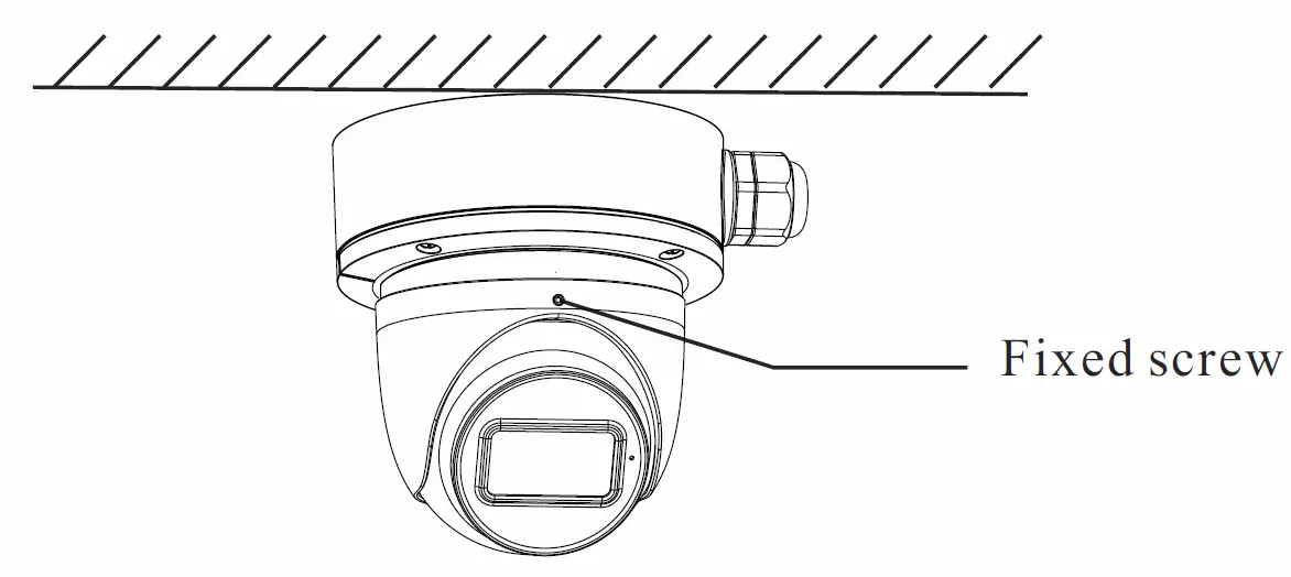 O4FT1M 4MP Flexible Intensifier IP Turret Camera Installation illustration