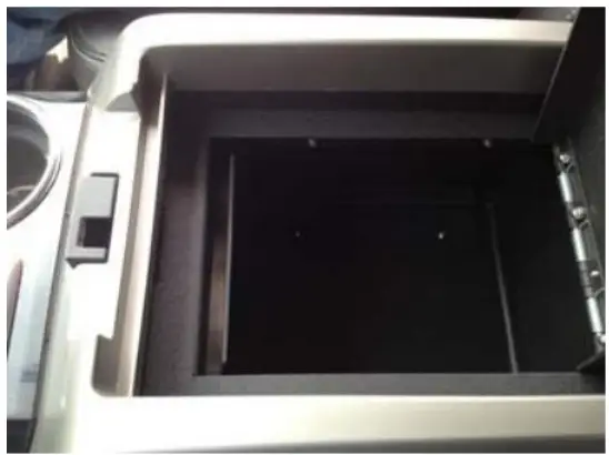 LOCK ER DOWN LD2026XEX Floor Console and Raptor Platinum - Orientation while