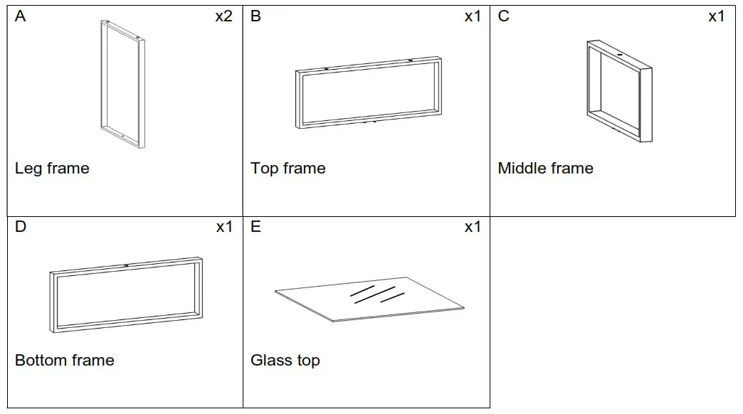 Southern ENTERPRISES OC1139506 Cortland 22 Inch Black Square Glass End Table - Product Overview 6