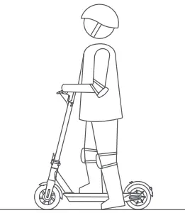 HURTLE HURES36 Pneumatic Tire Foldable Electric Scooter- fig12