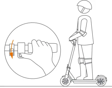 HURTLE HURES36 Pneumatic Tire Foldable Electric Scooter- fig14