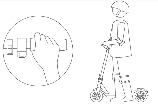 HURTLE HURES36 Pneumatic Tire Foldable Electric Scooter- fig20