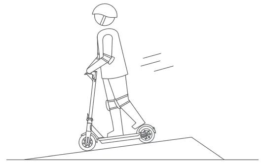 HURTLE HURES36 Pneumatic Tire Foldable Electric Scooter- fig21