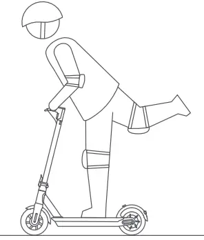 HURTLE HURES36 Pneumatic Tire Foldable Electric Scooter- fig25