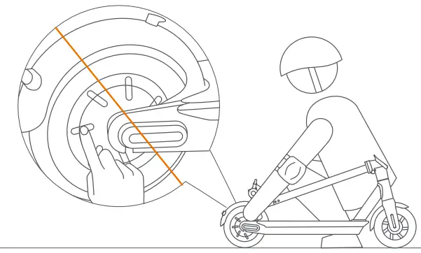 HURTLE HURES36 Pneumatic Tire Foldable Electric Scooter- fig28