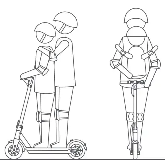 HURTLE HURES36 Pneumatic Tire Foldable Electric Scooter- fig29