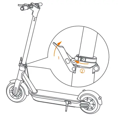 HURTLE HURES36 Pneumatic Tire Foldable Electric Scooter- fig3