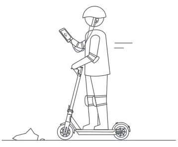 HURTLE HURES36 Pneumatic Tire Foldable Electric Scooter- fig32