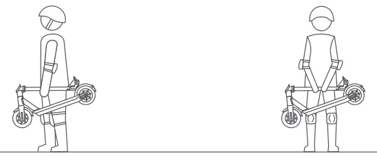 HURTLE HURES36 Pneumatic Tire Foldable Electric Scooter- fig34