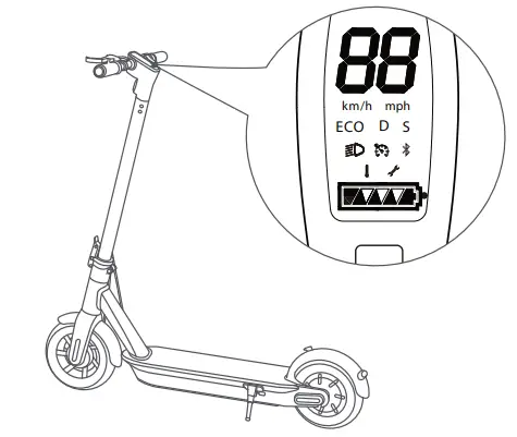 HURTLE HURES36 Pneumatic Tire Foldable Electric Scooter- fig8