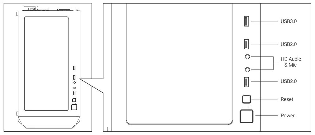 AeroCool Beam Mid Tower Case - fig20