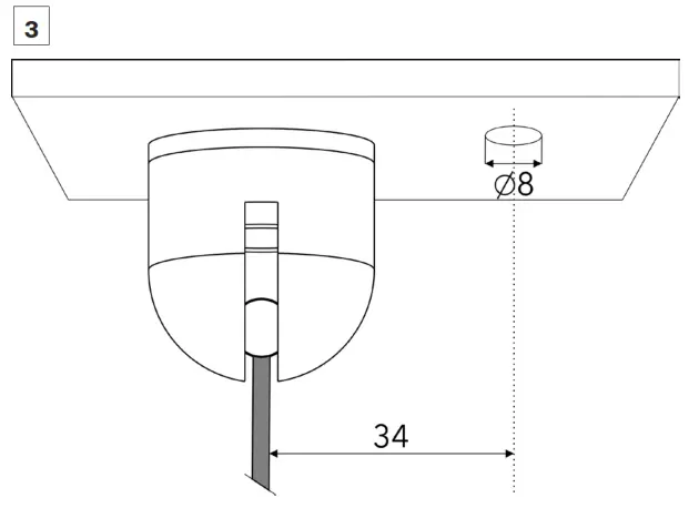 Anlois HP111 Ambiane Pendant Remote - Mounting 2