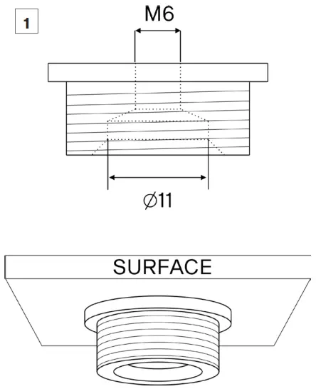 Anlois HP111 Ambiane Pendant Remote - Mounting
