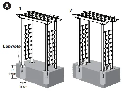 Arbors The Carolina Woodgrain Arbor- Into Earth