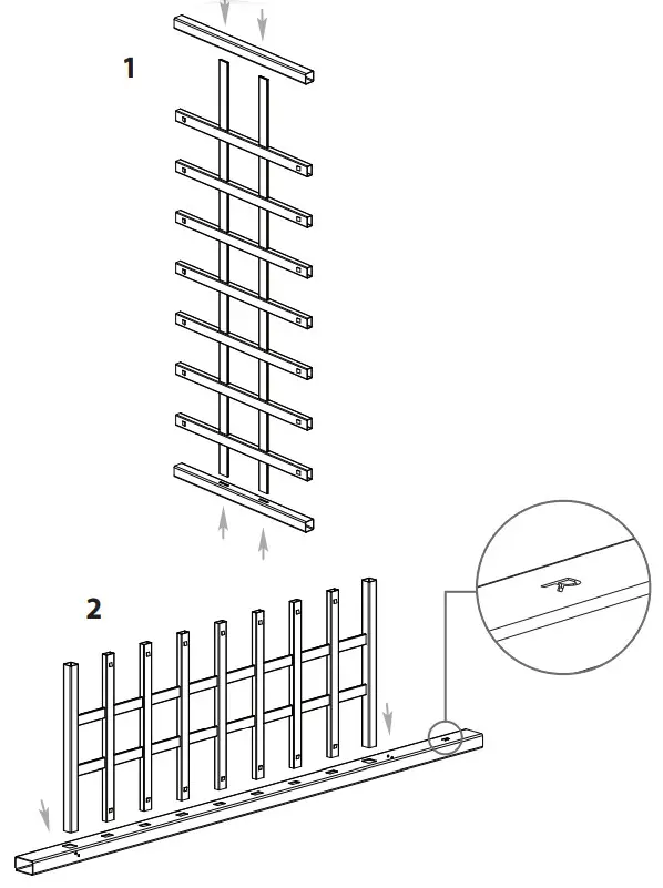 Arbors The Carolina Woodgrain Arbor- Side Panels