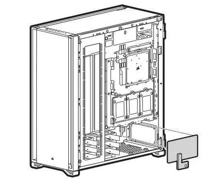 CORSAIR 7000D7000D AIRFLOW Full Tower PC Case - REMOVABLE PSU WINDOW