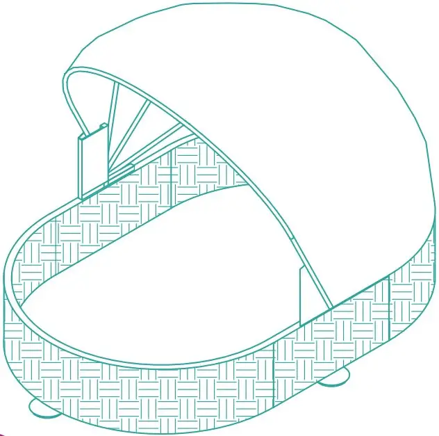 frisco 363901 Outdoor Wicker Retractable Canopy Dog Bed