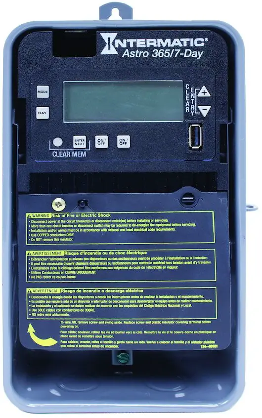 INTERMATIC ET2825CR Electronic 2-Circuit Astronomic 7-Day Time Switch