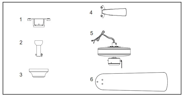 PROGRESS LIGHTING P250080 AirPro 52 inch 5 blade Ceiling Fan - fig13