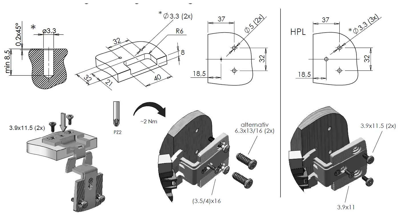 PRAMETA 3613F Flat Hinge 1