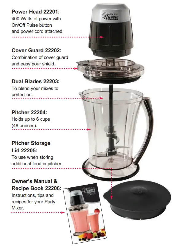 nuwave BPM-M04 Party Mixe fig 1