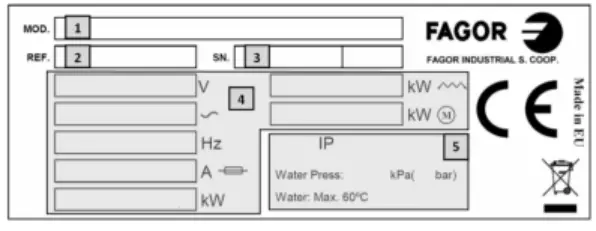 FAGOR AD-125 Hood Dishwasher Green and Clean - Fig 11