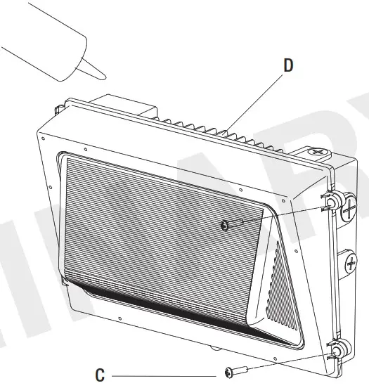 FSC Lighting WP40CE1 WP80CE1 WP120CE1 LED Wallpack - Installation 10