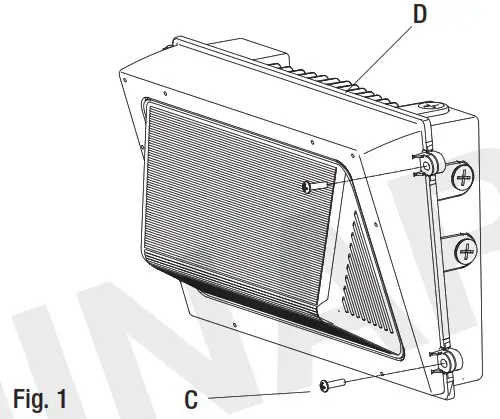 FSC Lighting WP40CE1 WP80CE1 WP120CE1 LED Wallpack - Installation 2