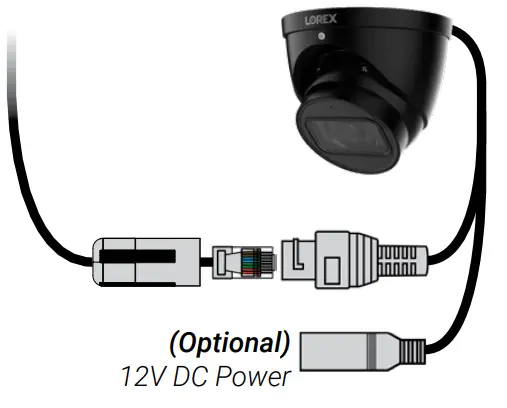 LOREX 4K Motorized Varifocal HD IP Dome Security Camera with Smart Motion Detection and Listen in Audio - Camera