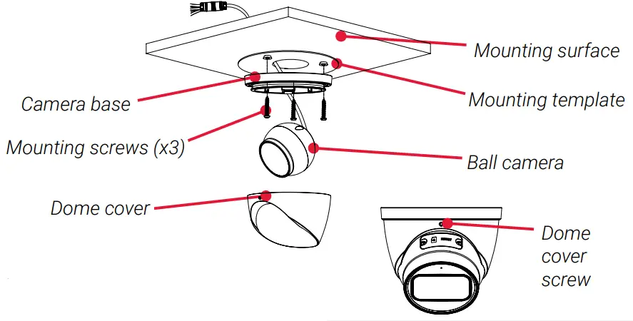 LOREX 4K Motorized Varifocal HD IP Dome Security Camera with Smart Motion Detection and Listen in Audio - Installing the Camera