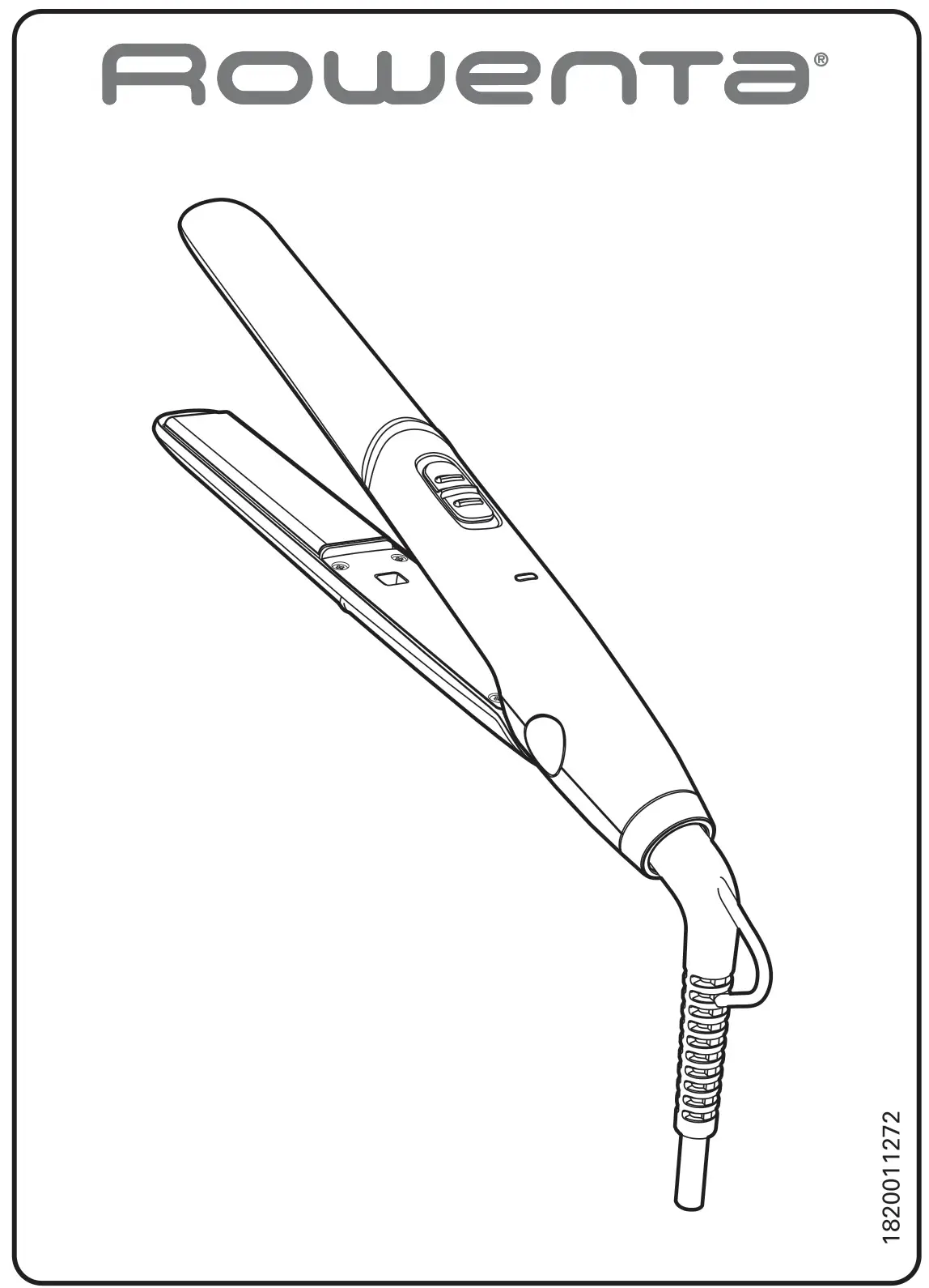 ROWENTA SF1810F0 Express Style Hair Straightener Instructions