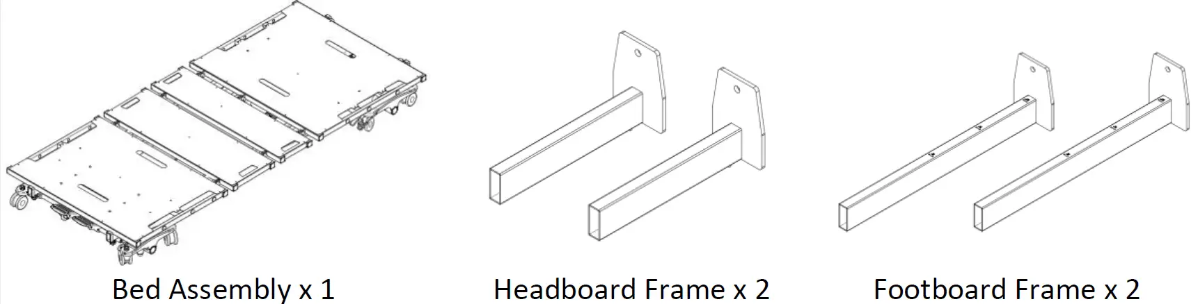 Lynacare HC107 Hi-Low Hospital -Bed- HomeCare -Hospital -Beds 02