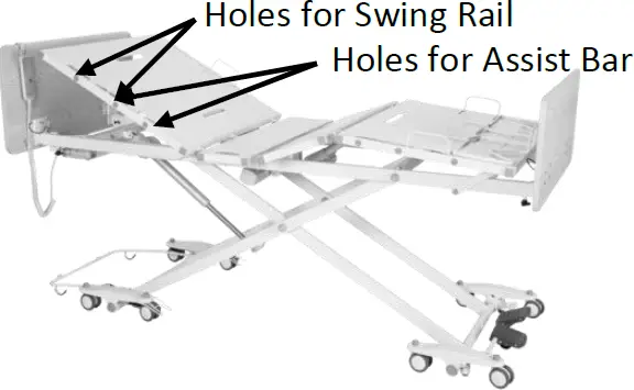 Lynacare HC107 Hi-Low Hospital -Bed- HomeCare -Hospital -Beds 11