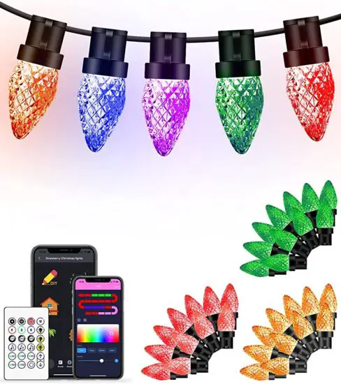 Avatar Controls ‎BWSL33 C9 Christmas Lights Outdoor DIY