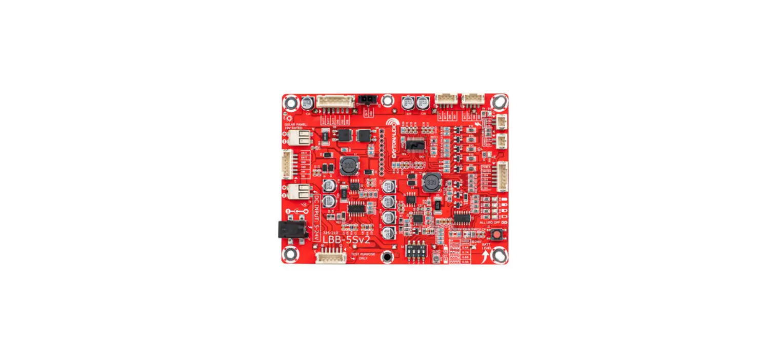 Dayton Audio Lbb-5sv2 Lithium Battery Charger Board Or Module User Manual