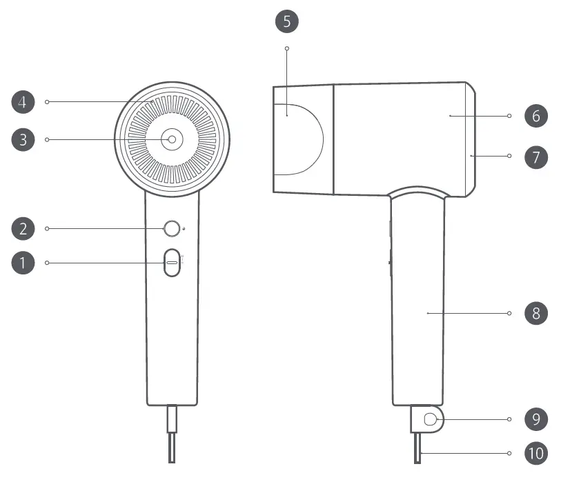xiaomi-H300-Ionic-Hair-Dryer-1