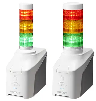 PATLITE NHV4 Network Signal Tower with Voice Annunciator